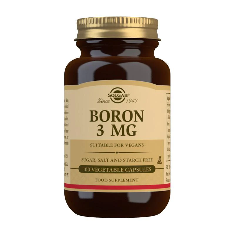 Solgar Boron 3 mg 100 Vegetable Capsules