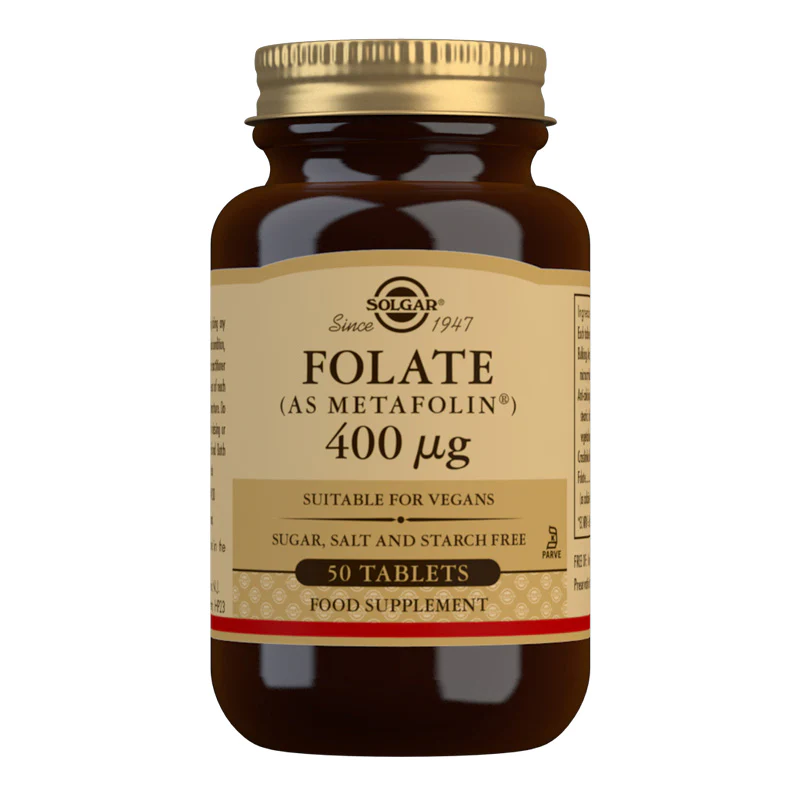 Solgar Folate (as Metafolin) 400 mcg 50 Tablets