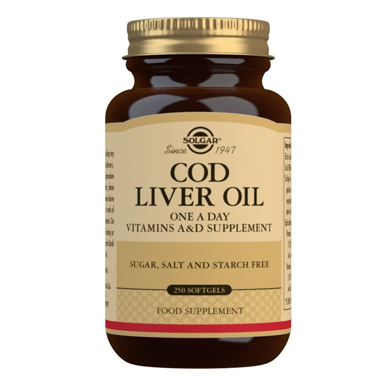 Solgar Cod Liver Oil 250 Softgels