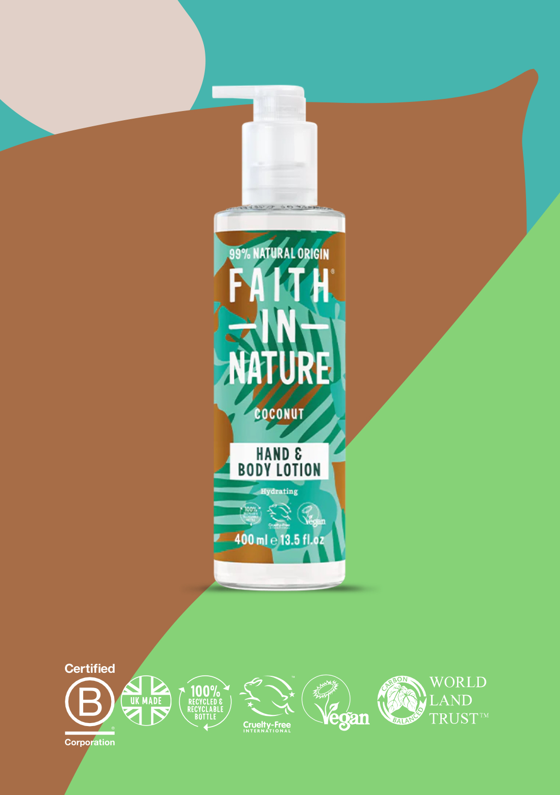 Faith in Nature - Hand & Body Lotion - 13.5 fl.oz - Image 2