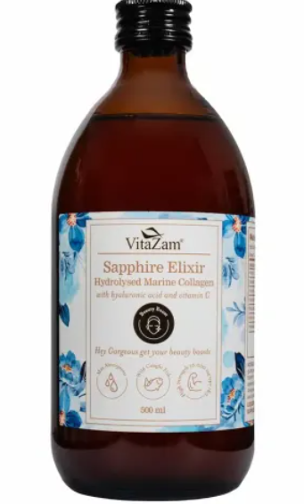 VitaZam - Sapphire Elixir Hydrolysed Marine Collagen - 500ml