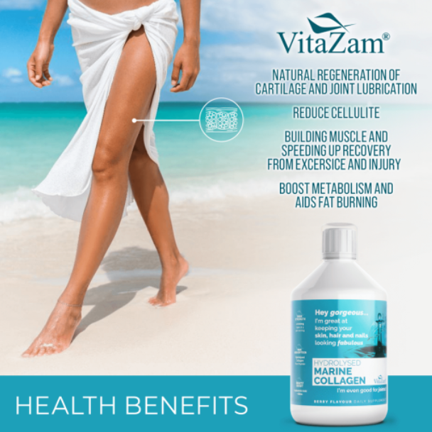 VitaZam - Sapphire Elixir Hydrolysed Marine Collagen - 500ml - Image 2