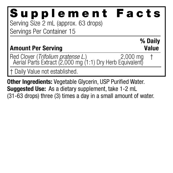 Nature's Answer - Red Clover - 30ml - Alcohol Free - Image 2